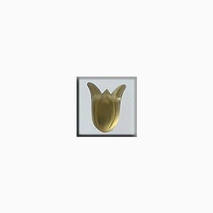 12024 Large Tulip Matte Yellow Opal