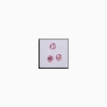 13021 Round Bead Light Rose AB