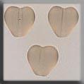 12272 Channeled Heart Matte Smokey Topaz