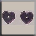 12240 Petite Flat Heart Matte Amethyst