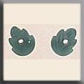 12229 Petite Leaves Matte Tourmaline
