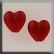 12217 Large Channeled Hearts Ruby
