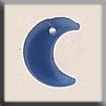 12186 Small Crescent Moon Matte Light Sapphire