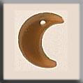 12185 Small Crescent Moon Matte Light Topaz