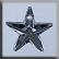 12166 Large 5 Pointed Star Crystal Bright