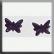 12124 Petite Butterfly Matte Light Amethyst