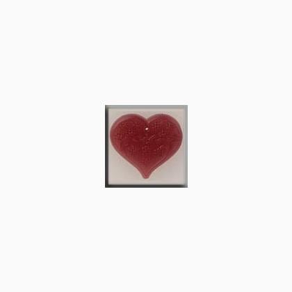 12115 Large Floral Embossed Heart Rose