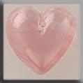 12100 Medium Quartz Heart Pink