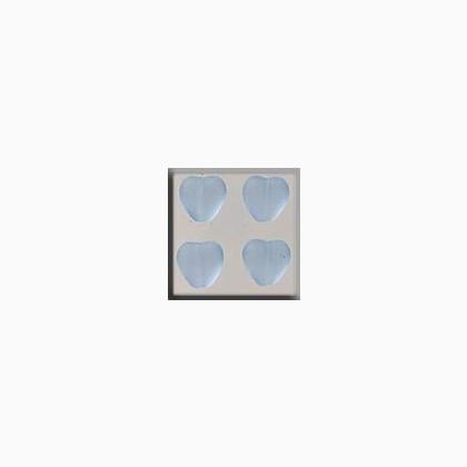 12089 Medium Channeled Heart Matte Sapphire