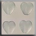 12087 Medium Channeled Heart Matte Crystal
