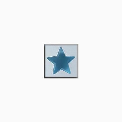 12048 Large Domed Star Matte Aqua
