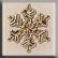 12036 Small Snowflake Gold
