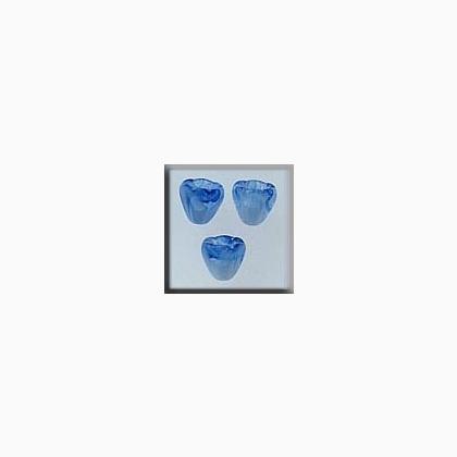 12032 Small Bell Flower Marbled Light Blue