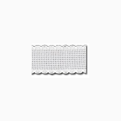 Borde Aida 16ct.: Blanco/Blanco