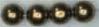 Perlas color bronce de 6 mm.