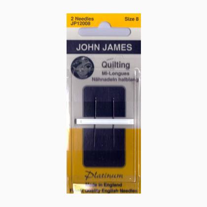Agujas en platino para quilting tamaño 8