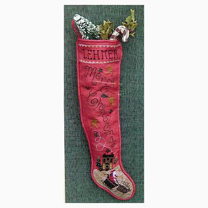 Cinnamon Stick Stocking III Merry Christmas