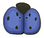 1157M - Medium Blue Ladybug
