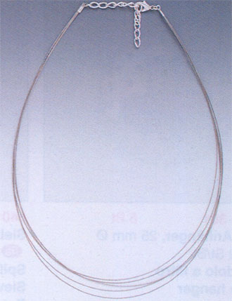Collier Plata - 5 hilos