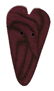 3337L - Plum Velvet Large Heart