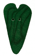 3339L - Green Velvet Large Heart