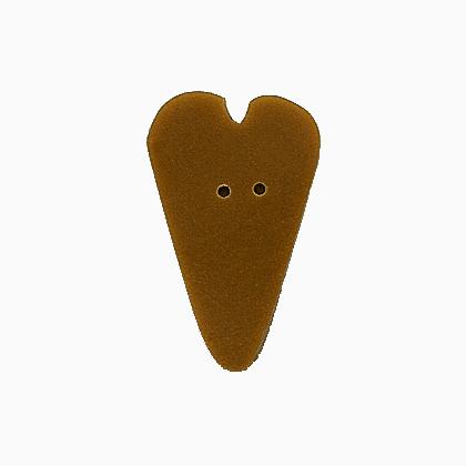 3492L - Large Tarnished Gold Heart