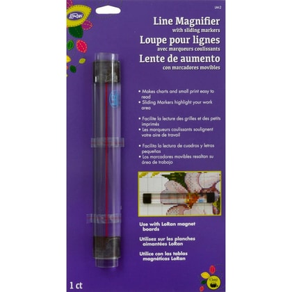 Lente de aumento con marcadores movbles