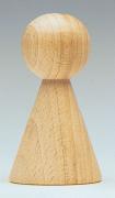Cono de madera natural 70x42mm