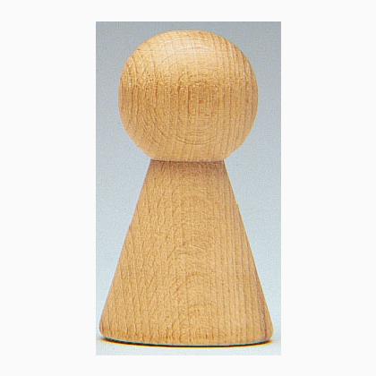 Cono de madera natural 60x31mm