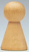 Cono de madera natural 60x31mm