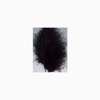Plumas 12 cm:  marrón oscuro/negro