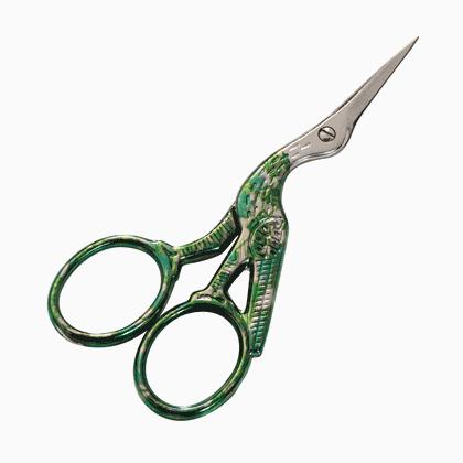 Tijera Cigüeña para Bordar - Verde