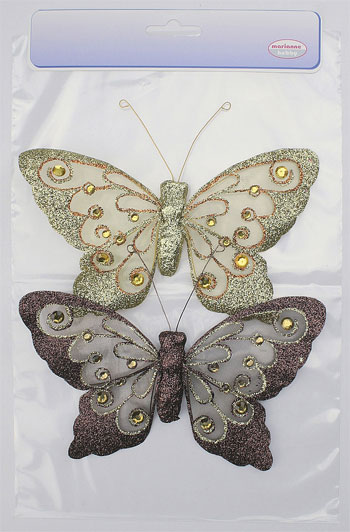 Mariposas con Strass - 18cm. (2)