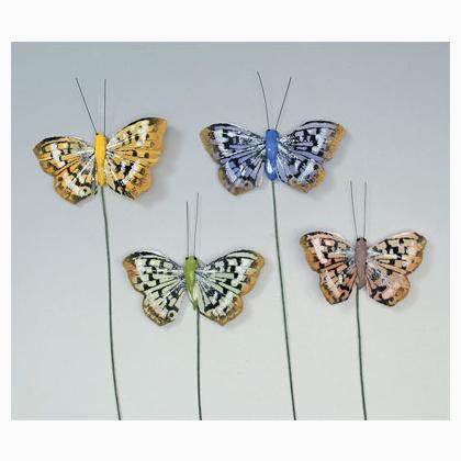 Mariposas con plumas (4) - 5 cm.