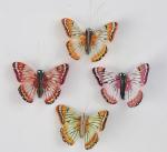Mariposas con plumas (4) - 4.5cm.