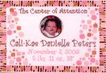 Center Of Attention Birth Announcement