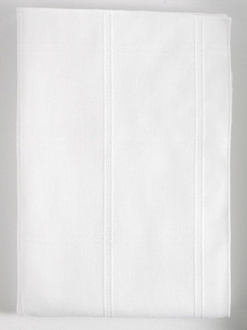 DMC Cotton Afghan balnco