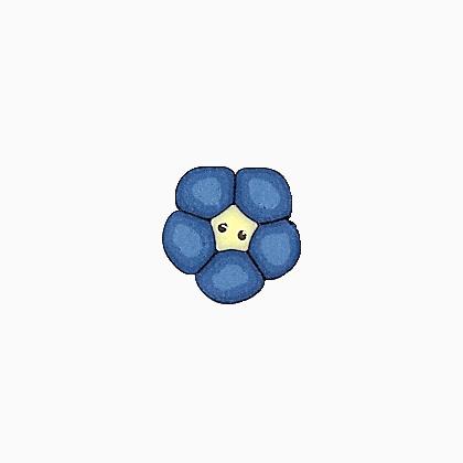 2222T - Tiny Blue Flower