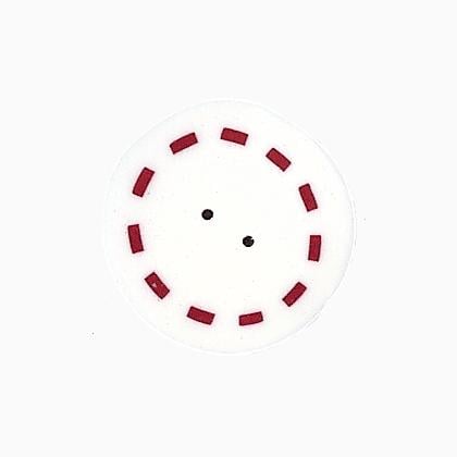 RW1009L - Large Circle - Red & White