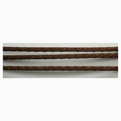 Cordón para trenzar: Marrón Obscuro 2mm./50m.