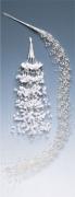 Ramo con perlas: 50cm blanco
