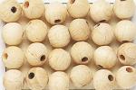 Perlas de madera 0,8 cm. Natural Claro