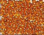 Rocailles - Transp. agujero plateado 2,6mm. - Naranja