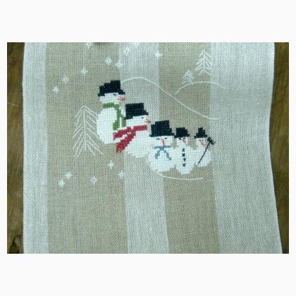 Lino 20cm. - Männer im Schnee