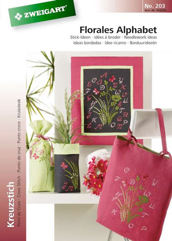Zweigart: Alfabeto floral