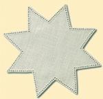 Pañito de mesa Estrella (pequeño) - Crema 20x20