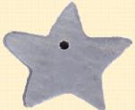 3517M - Medium Pale Blue Star Charm