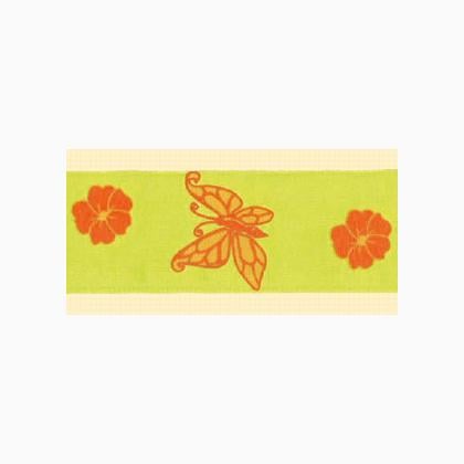 Cinta Velvetón: Mariposas - verde