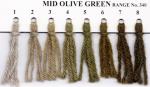 Crewel Wool Hank - Mid Olive Green 344