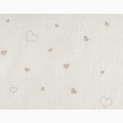 Lino 30cm. - Corazones crudos y naturales